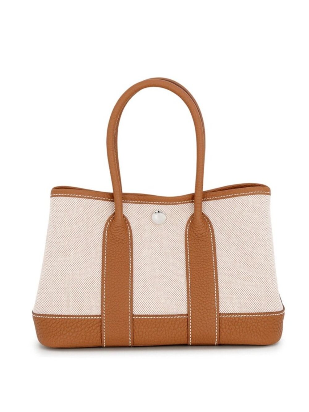 Hermes Tote Neo Garden 23 Party Gold Ecru Silver Toile H Negonda
